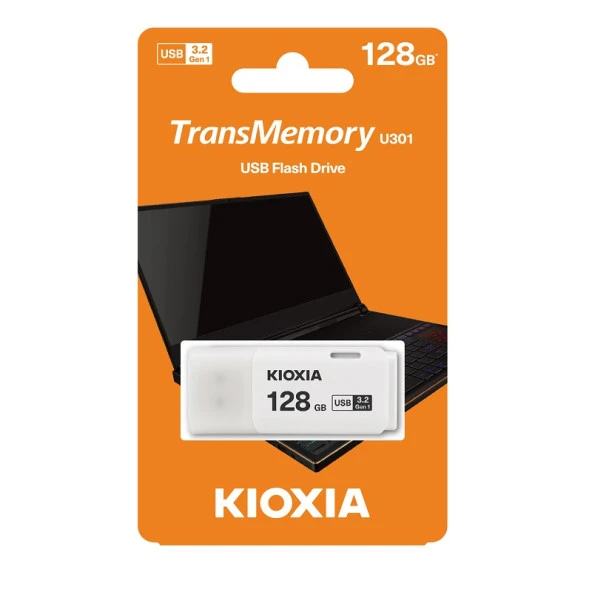 KIOXIA 128GB Transmemory U301 LU301W128GG4 USB 3.2 BELLEK ürün görseli 1