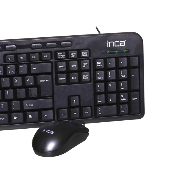 INCA IMK-375T Q Türkçe USB Multimedya Siyah Klavye+ Mouse - Resim 2