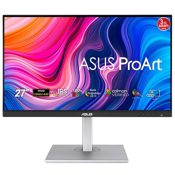 ASUS 27" IPS PROART PA278CV 5MS 75Hz HDMI-DP-mDP Grafik Tasarım Monitör (2560 X 1440) ürün görseli 1