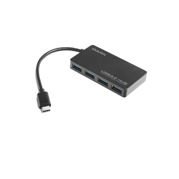 DARK Connect Master DK-AC-USB31X4 4port USB3.1-TYPE-C Siyah USB Çoklayıcı Hub ürün görseli 1