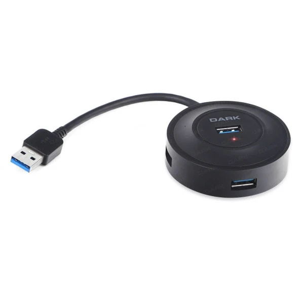 DARK DK-AC-USB344 4port USB 3.0 Siyah USB Çoklayıcı Hub ürün görseli 1