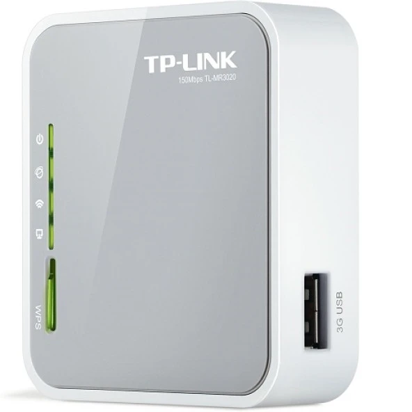 TP-LINK TL-MR3020 300mbps N300 2.4GHZ EV Ofis Tipi 3G-4G Router ürün görseli 1