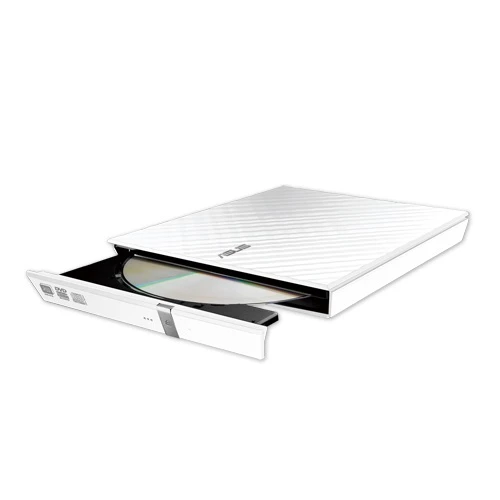 ASUS 8x SDRW-08D2S-U USB 2.0 Slim Harici DVD Yazıcı Beyaz ürün görseli 1