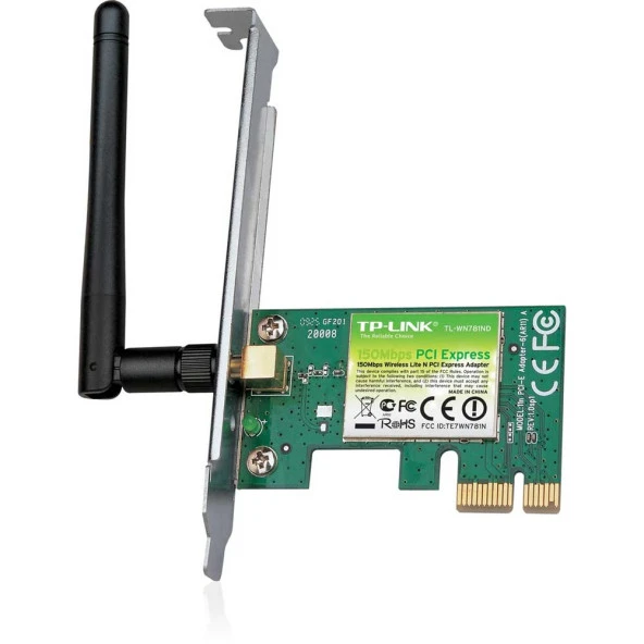 TP-LINK TL-WN781ND 150mbps 2.4ghz PCIe Kablosuz Adaptör ürün görseli 1