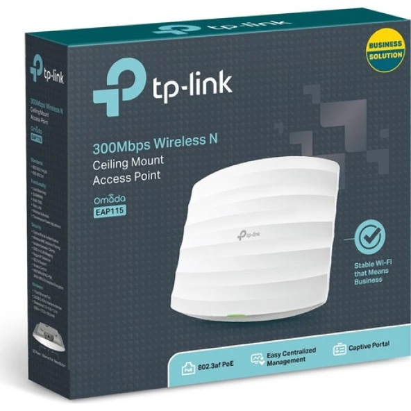 TP-LINK EAP115 N300 Tavan Tipi Kurumsal Access Point ürün görseli 1