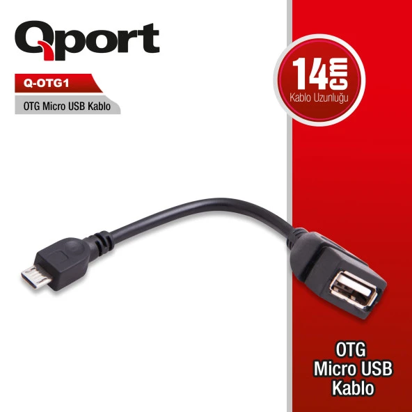 Qport Q-Otg1 Otg To Mıcro Usb Çevirici ürün görseli 1