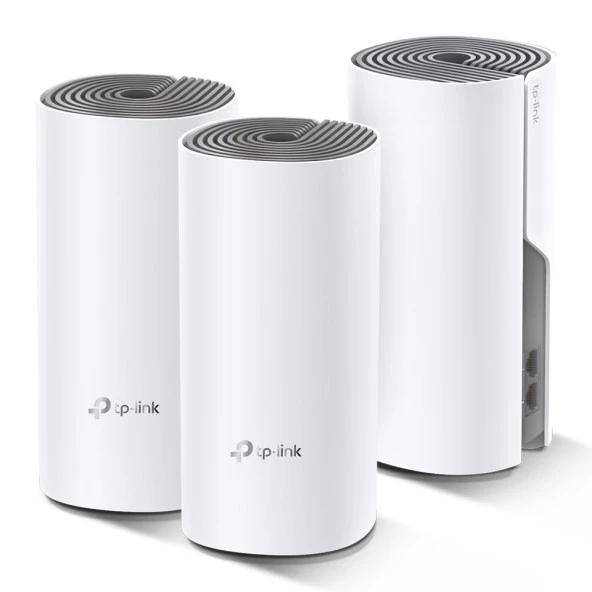 TP-LINK DECO E4-3 AC1200 Tüm Ev Mesh WiFi Router 3-lü paket ürün görseli 1