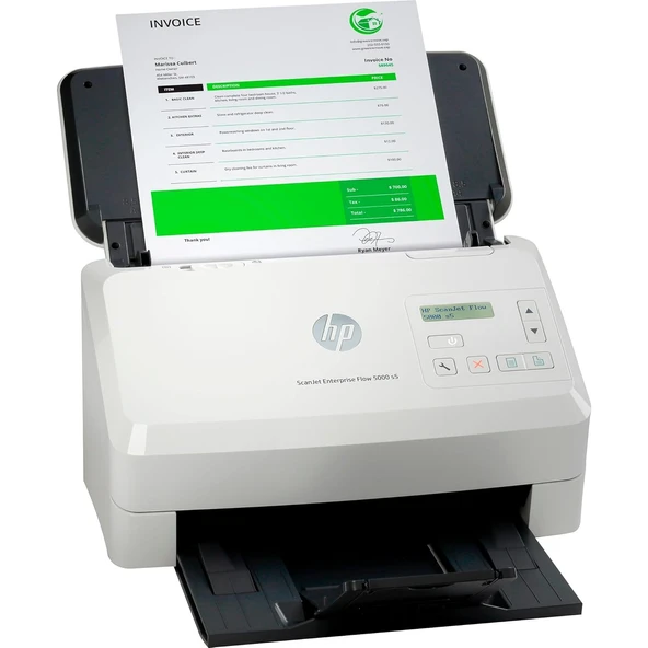 HP A4 Scanjet Enterprise Flow 5000 S5 6FW09A 40ppm Döküman Tarayıcı ürün görseli 1