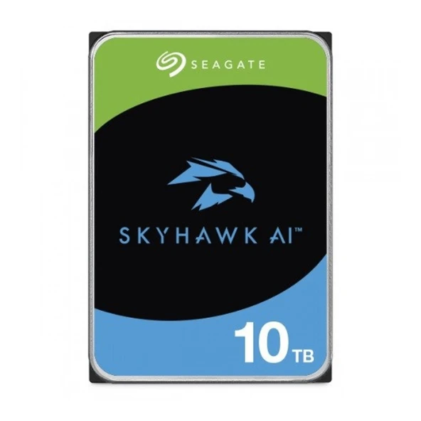SEAGATE 3.5" 10TB SKYHAWK ST10000VE001 7200 RPM 256MB SATA-3 Güvenlik Diski ürün görseli 1