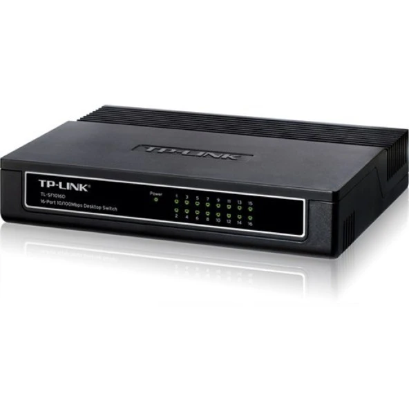 TP-LINK 16-PORT TL-SF1016D 10/100 YÖNETİLEMEZ SWITCH ürün görseli 1