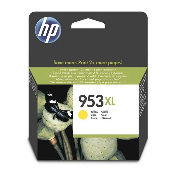 Hp F6u18ae (953Xl) Sarı Yuksek Kapasıtelı Murekkep Kartusu 1.600 Sayfa ürün görseli 1