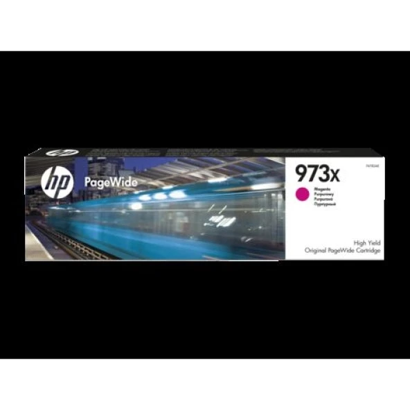 Hp F6t82ae (973X) Macenta Yuksek Kapasıtelı Pagewıde Murekkep Kartusu 7000 Sayfa ürün görseli 1