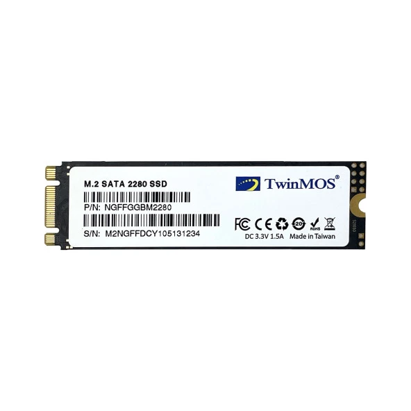 TwinMOS 256GB NGFFEGBM2280 580-550MB/s M2 SATA-3 DİSK ürün görseli 1