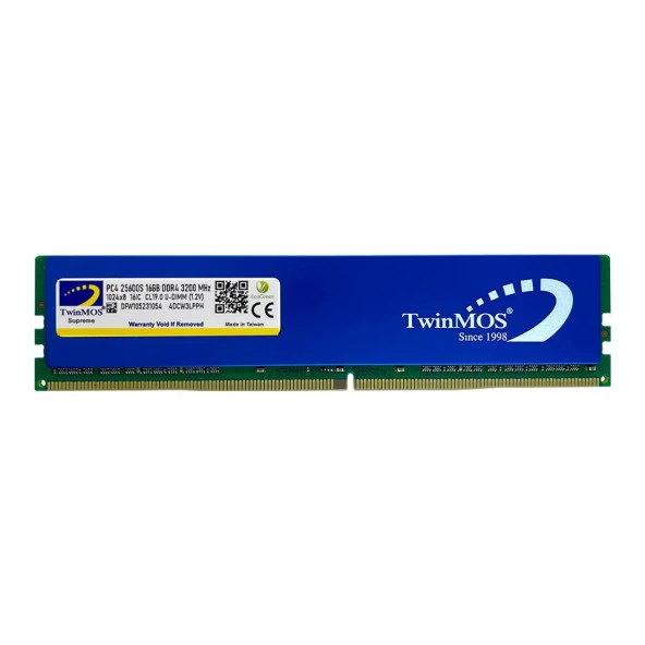 TwinMOS DDR4 16GB 3200MHz PC RAM VALUE MDD416GB3200D ürün görseli 1