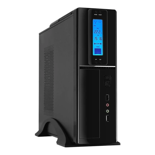 FRISBY 300W FC-S6040B Slim Atx Kasa Parlak Siyah ürün görseli 1