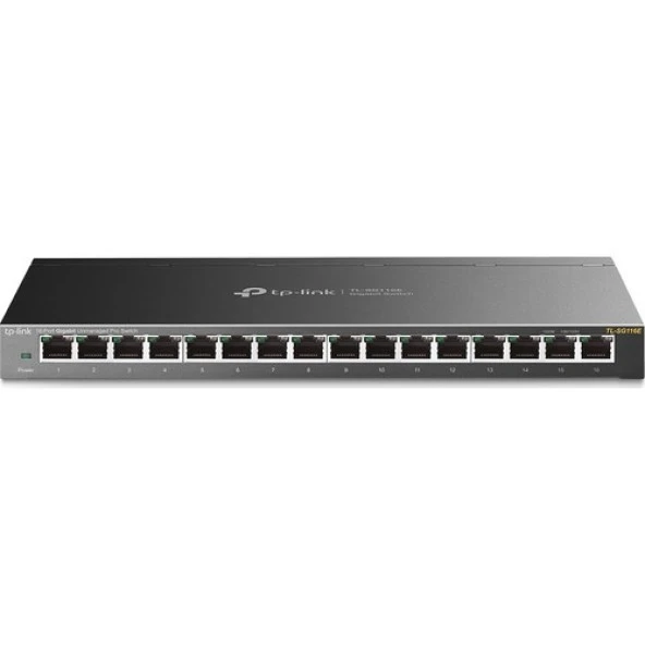 TP-LINK 16port TL-SG116E GIGABIT Yönetilebilir Switch ürün görseli 1