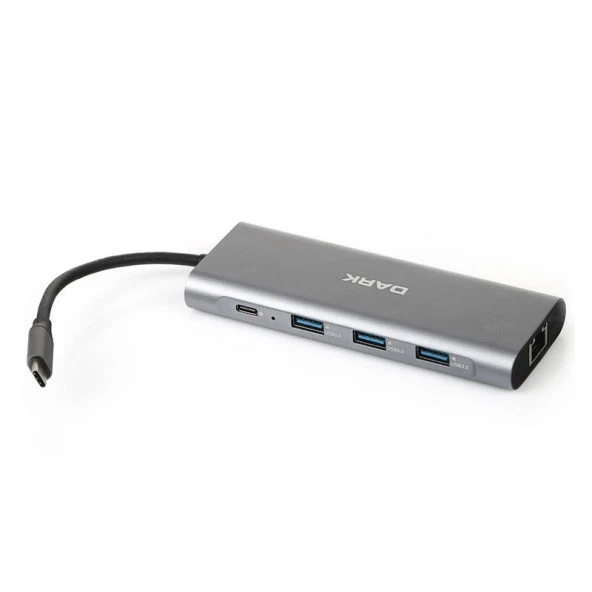DARK DK-AC-U31X36 USB 3.1 Type-C - USB 3.0+ Ethernet/HDMI/TF SD Çoklayıcı ürün görseli 1