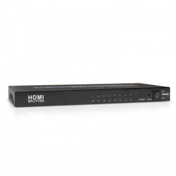DARK 8port DK-HD-SP8X1 1port HDMI (giriş) 8port HDMI (çıkış) 4K HDMI Switch ürün görseli 1