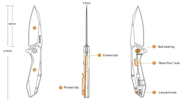 RUIKE P135-SF ÇAKI - Resim 3