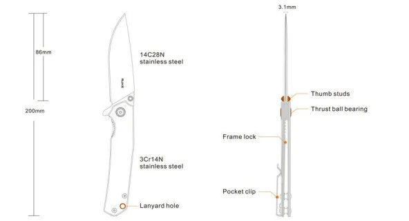 RUIKE P801-SF ÇAKI - Resim 3