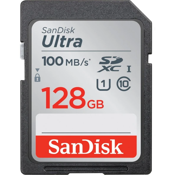 SANDISK 128GB ULTRA SDSDUNR-128G-GN3IN SHDC HAFIZA KARTI ürün görseli 1