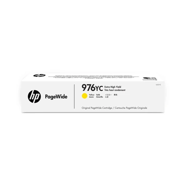 HP L0S31YC (976YC) SARI EKSTRA YUKSEK KAPASITELI PAGEWIDE MUREKKEP KARTUSU 13.000 SAYFA ürün görseli 1