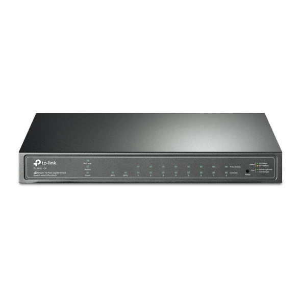 TP-LINK 10port 76w 8port PoE TL-SG2210P GIGABIT 2X SFP Yönetilebilir Switch ürün görseli 1