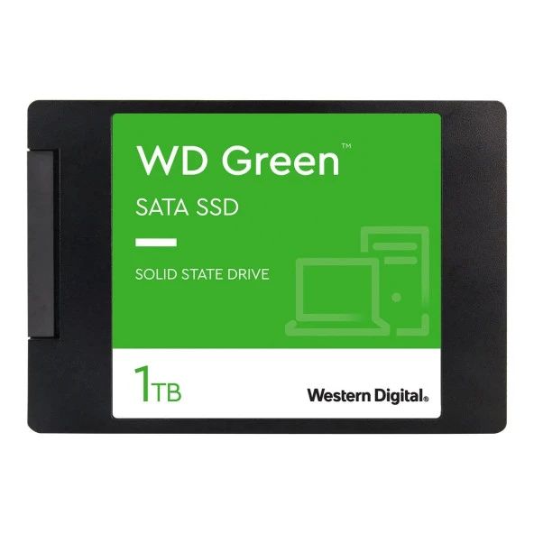 WD 1TB GREEN WDS100T3G0A 565- 465MB/s SATA-3 Disk ürün görseli 1