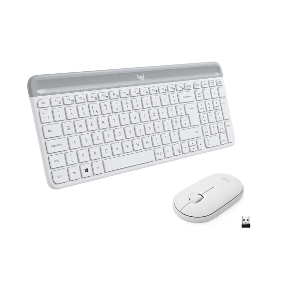 LOGITECH MK470 Kablosuz Q Trk Beyaz Multimedya Klavye - Mouse Set 920-009436 - Resim 2