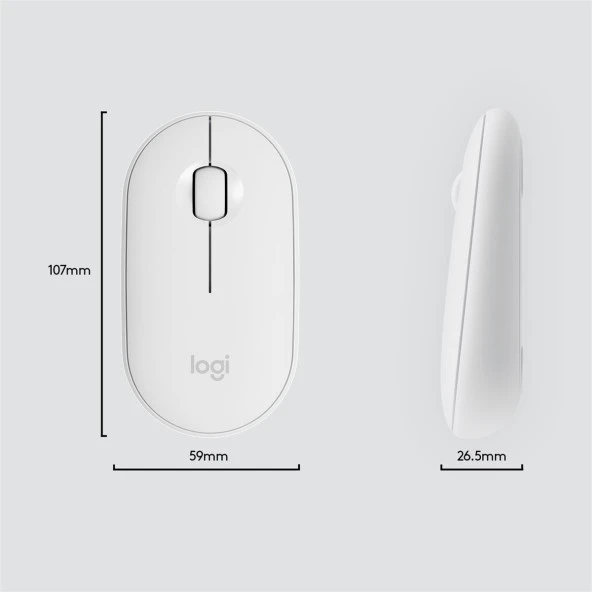 LOGITECH MK470 Kablosuz Q Trk Beyaz Multimedya Klavye - Mouse Set 920-009436 - Resim 10
