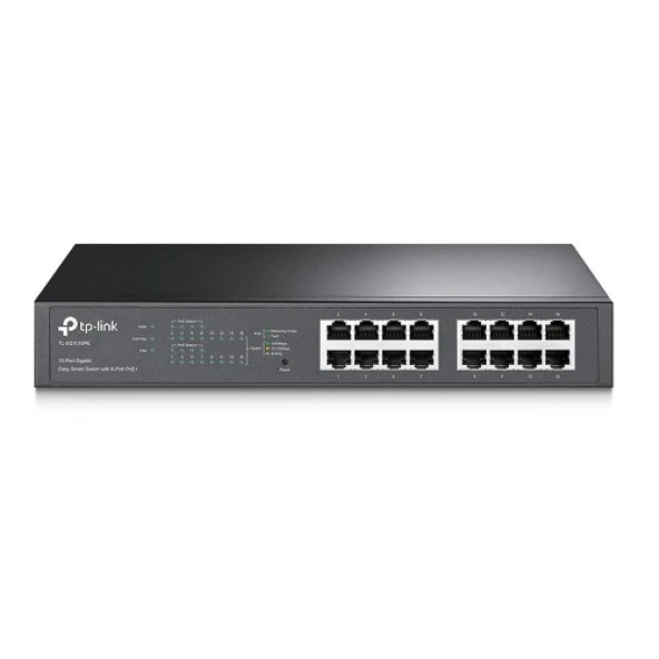 TP-LINK 16-PORT TL-SG1016PE GIGABIT YÖNETİLEBİLİR 150W 8-PORT POE SWITCH ürün görseli 1