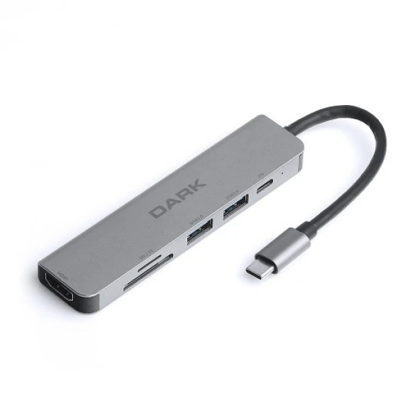 Dark Dk-Ac-U31x38 Type-C To Hdmı, Kart Okuyucu Çevirici Hub ürün görseli 1
