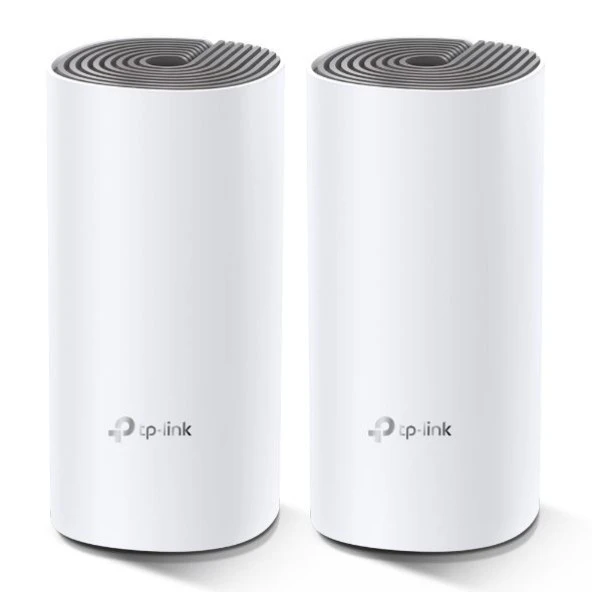 TP-LINK DECO E4-2P AC1200 Dual Band EV Ofis Tipi Mesh Router 2-li paket ürün görseli 1