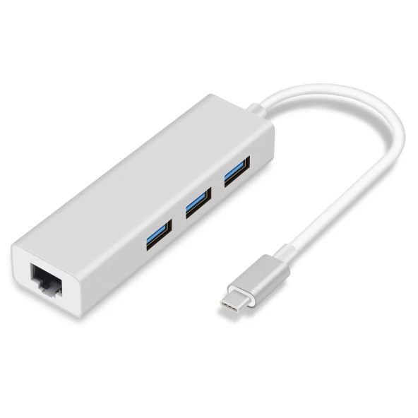 CODEGEN CDG-CNV85 Gigabit 1port Type-C Ethernet,3x USB Çoklayıcı ürün görseli 1