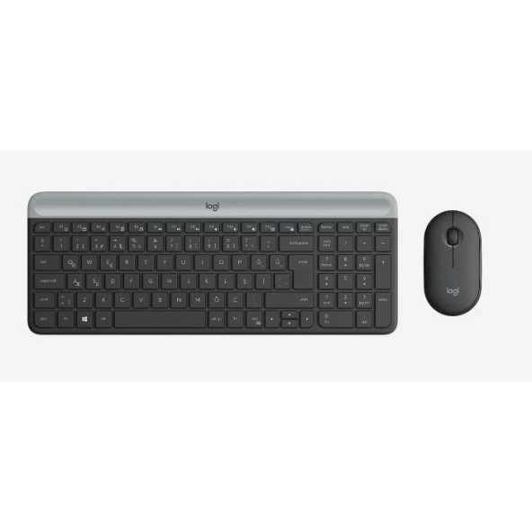 LOGITECH MK470 920-009435 Kablosuz Klavye Mouse Seti-Siyah ürün görseli 1