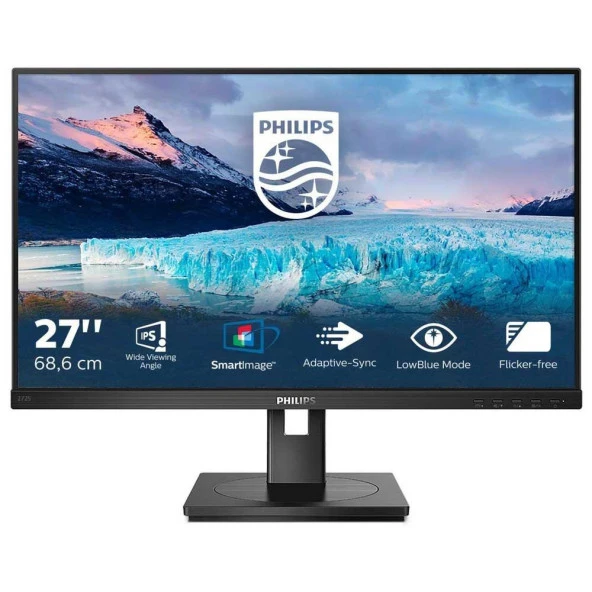 PHILIPS 27" IPS 272S1AE-00 4MS 75HZ HDMI-DVI KURUMSAL MONİTÖR ürün görseli 1