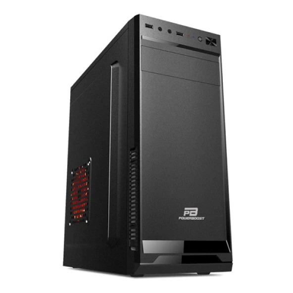 PowerBoost VK-A002S 250w ATX Shiny Piano Siyah Kasa ürün görseli 1