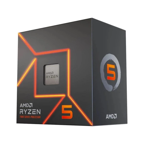 AMD RYZEN 5 7600 38MB 6çekirdekli O/B UHD AM5 65w Kutulu+Fanlı ürün görseli 1