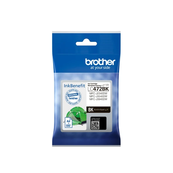 BROTHER LC472 BK Siyah Mürekkep Kartuş ürün görseli 1