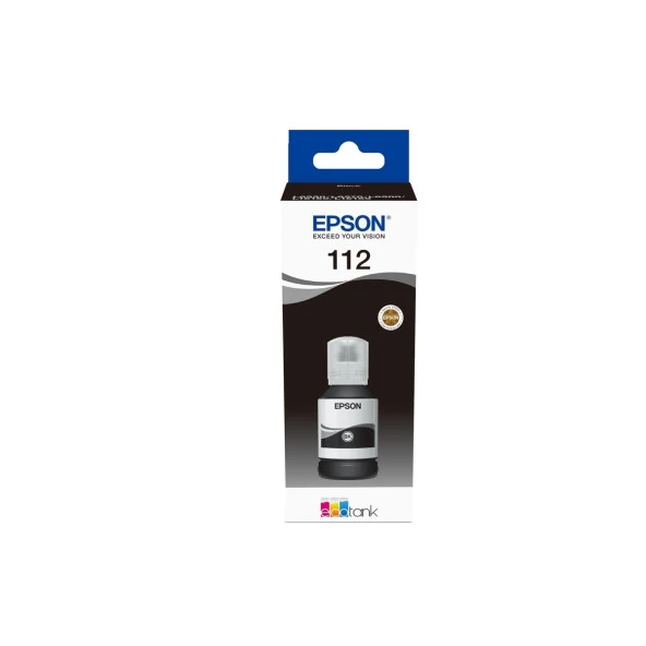 EPSON C13T06C14A 112 Siyah 127ml Tanklı Sistem Mürekkebi ürün görseli 1