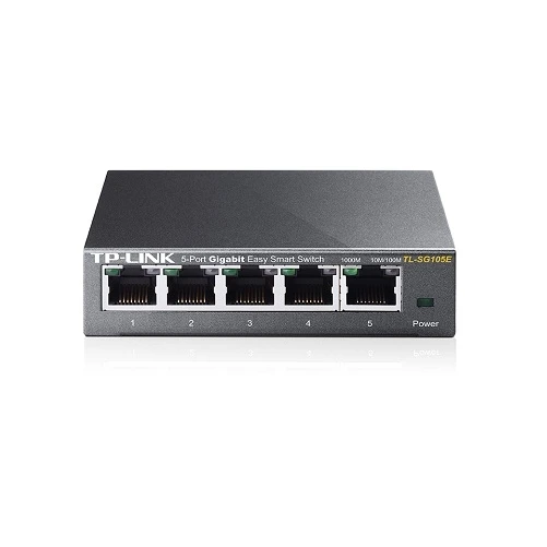 TP-LINK 5port TL-SG105E GIGABIT Yönetilebilir Switch Masaüstü ürün görseli 1