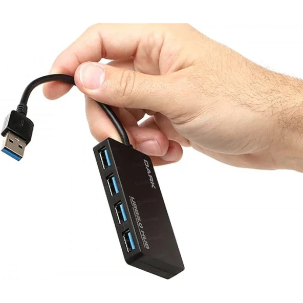 DARK Connect Master DK-AC-USB341 4port USB 3.0 Siyah USB Çoklayıcı Hub ürün görseli 1