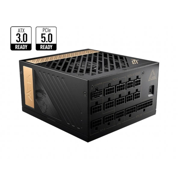 MSI 1300W 80+ PLATINUM MEG AI1300P PCIE 5.0 TAM MODÜLER POWER SUPPLY ürün görseli 1