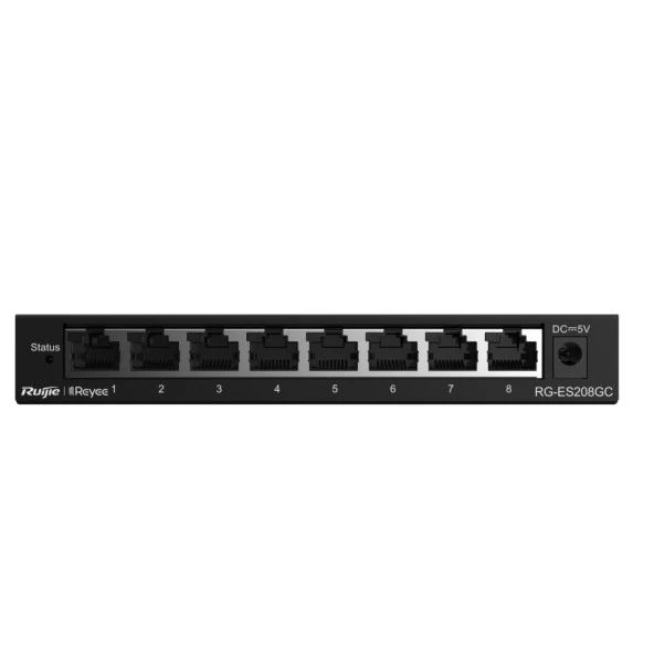 RUIJIE 8port REYEE RG-ES208GC GIGABIT Yönetilebilir Switch ürün görseli 1