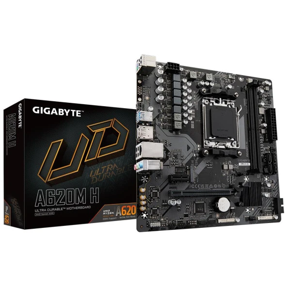 GIGABYTE A620M-H DDR5 HDMI PCIe 16X v4.0 AM5 mATX ürün görseli 1