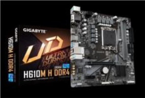 GIGABYTE H610M H DDR5 HDMI PCIe 16X v4.0 1700p mATX ürün görseli 1