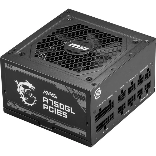 MSI 750W 80+ GOLD A750GL PCIE 5.0 TAM MODÜLER POWER SUPPLY ürün görseli 1