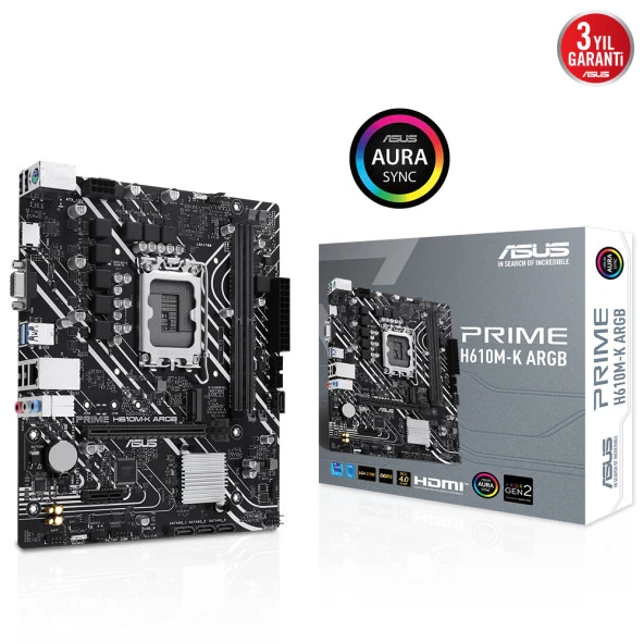 ASUS PRIME H610M-K RGB DDR5