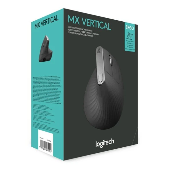 LOGITECH Mx Vertıcal Gelişmiş Ergonomik Mouse-Siyah 910-005448 - Resim 6