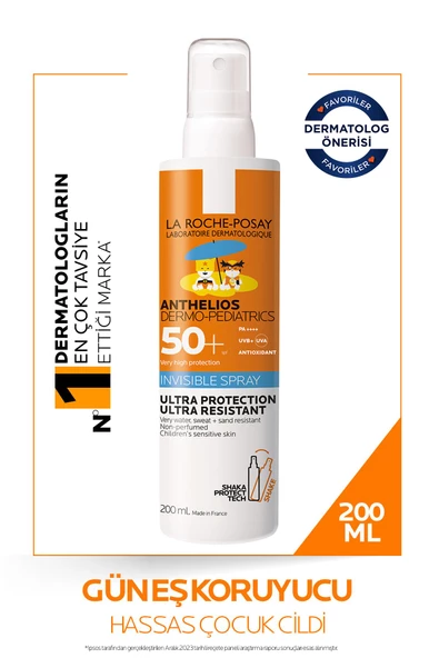 La Roche Posay Anthelios Dermo Pediatrics Spray Spf50+ 200ml ürün görseli 1